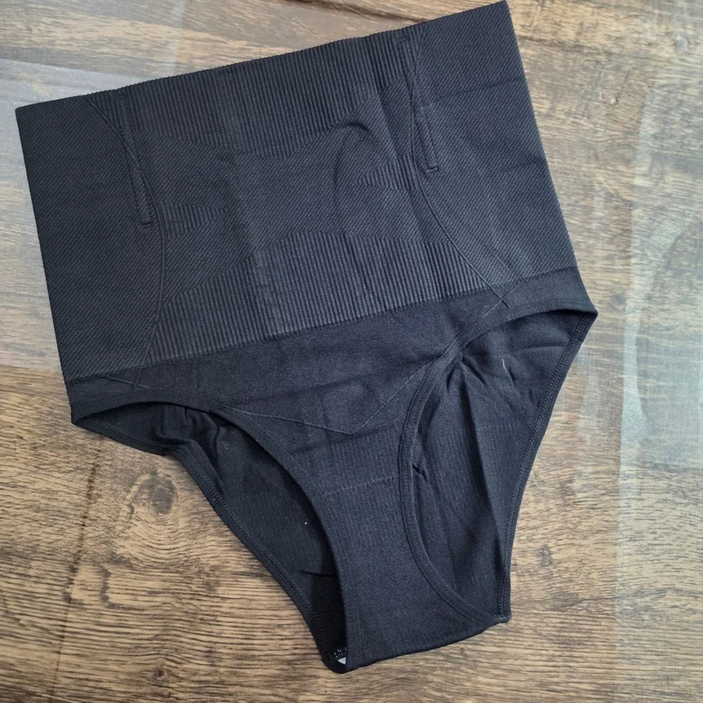 SHAPEWEAR‎ Briefs Women Size L Black High Waist Tummy Control Seamless
